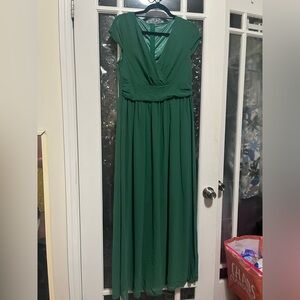 Elegant Green Women's Dress Size Large